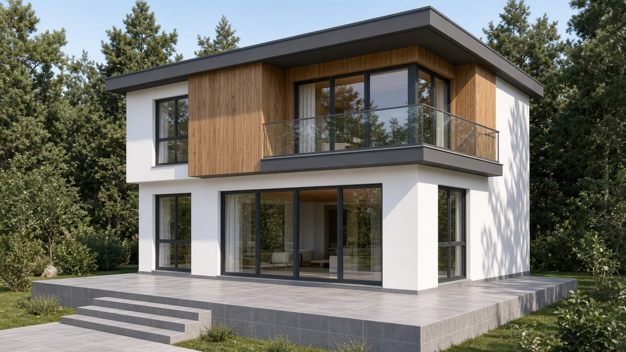 WF310 — 122 m² wood loft duplex