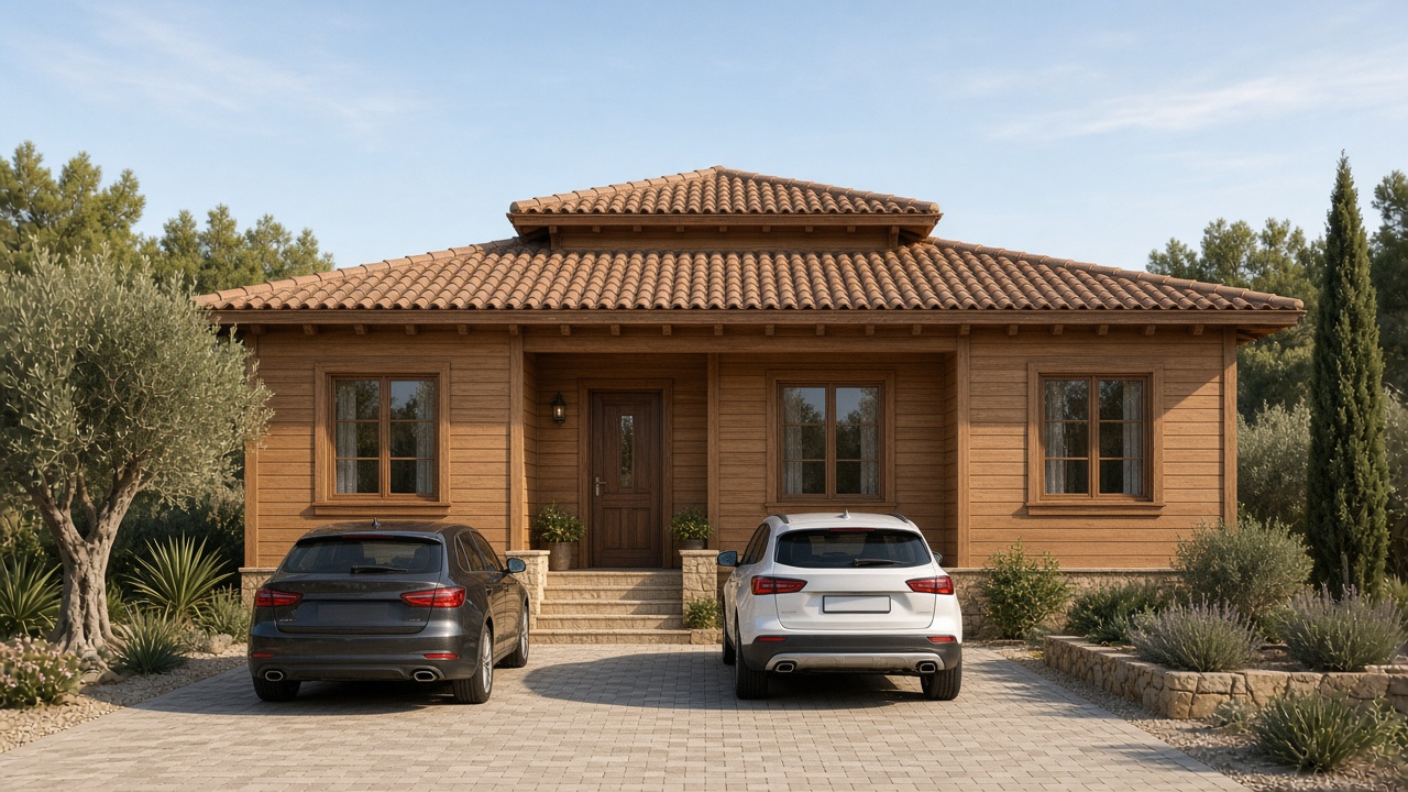 WF307 — Finished wood-frame family bungalow 120 m²